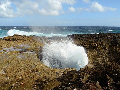 Blowhole on the Lagadishi Trail in Washington Slagbaai National Park. Blowhole on the Lagadishi Trail in Washington Slagbaai National Park.